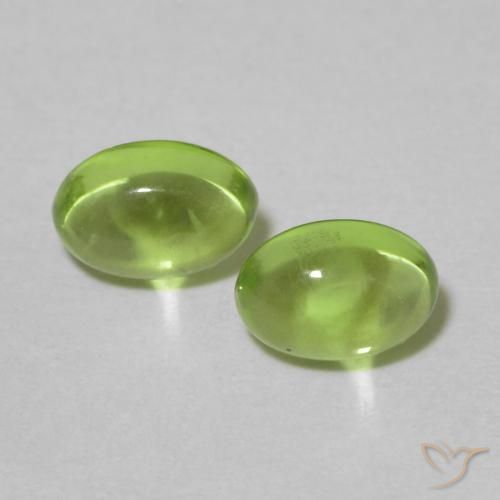 1.18ctw Natürlicher Mittelgrün Peridot, Oval, Transparent