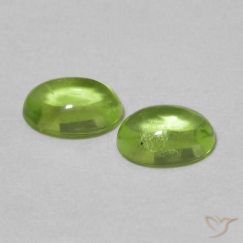 1.18 ct natürliche Mittelgrün Peridot-Edelsteine, Oval, Transparent