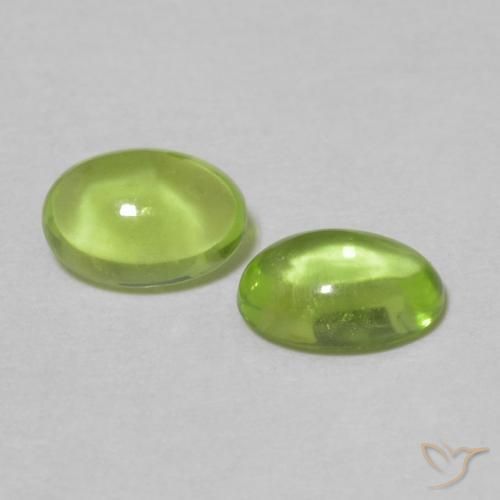 1.14 ct natürliche gelblich-grün Peridot-Edelsteine, Oval, Transparent