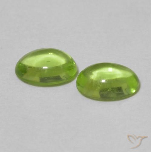 1.14 ct natürliche gelblich-grün Peridot-Edelsteine, Oval, Transparent