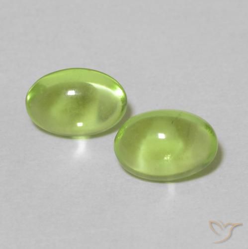 1.06ctw Natürlicher gelblich-grün Peridot, Oval, Transparent