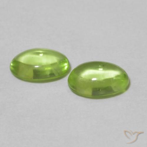 1.06 ct natürliche gelblich-grün Peridot-Edelsteine, Oval, Transparent