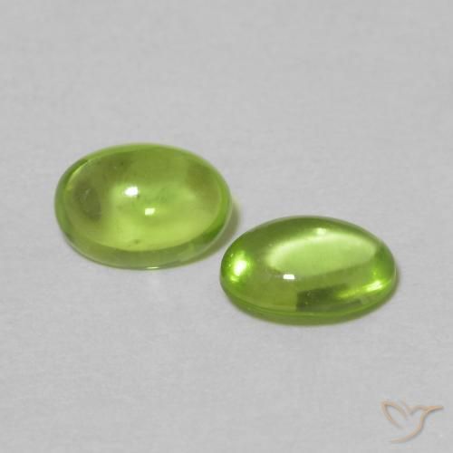 0.99 ct natürliche Mittelgrün Peridot-Edelsteine, Oval, Transparent