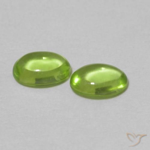 0.99 ct natürliche Mittelgrün Peridot-Edelsteine, Oval, Transparent