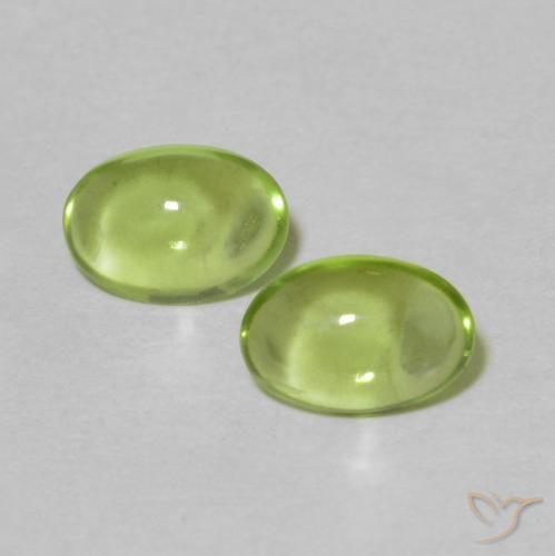 0.82ctw Natürlicher gelblich-grün Peridot, Oval, Transparent