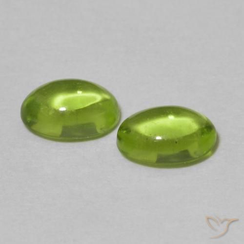 1.21 ct natürliche gelblich-grün Peridot-Edelsteine, Oval, Transparent
