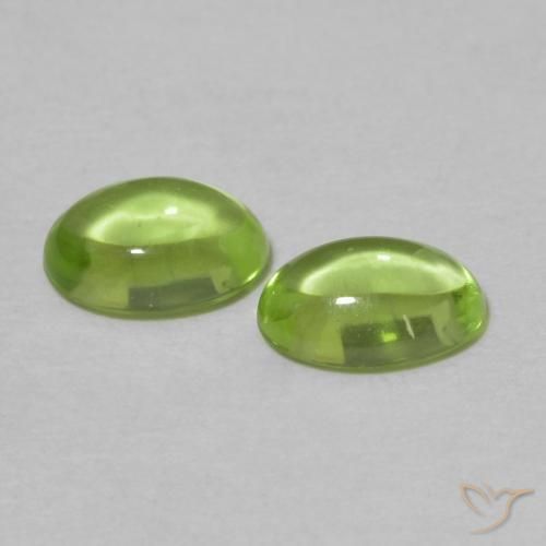 1.11 ct natürliche gelblich-grün Peridot-Edelsteine, Oval, Transparent