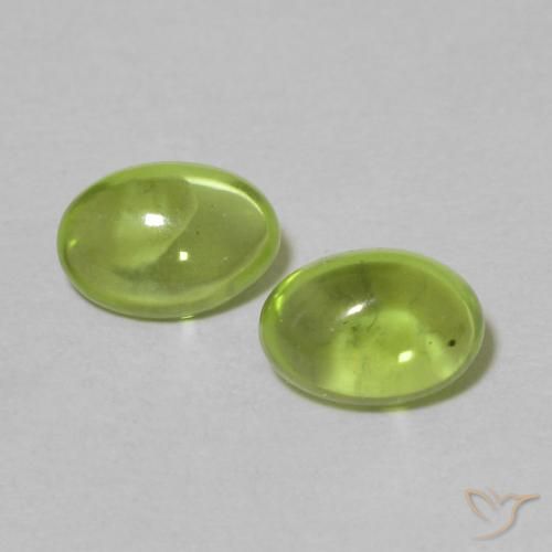 1.06ctw Natürlicher gelblich-grün Peridot, Oval, Transparent