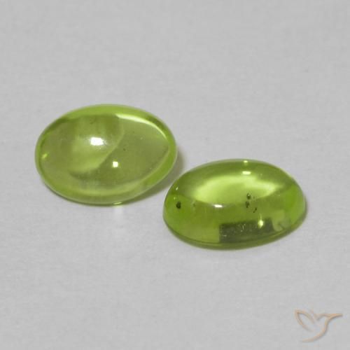 1.06 ct natürliche gelblich-grün Peridot-Edelsteine, Oval, Transparent