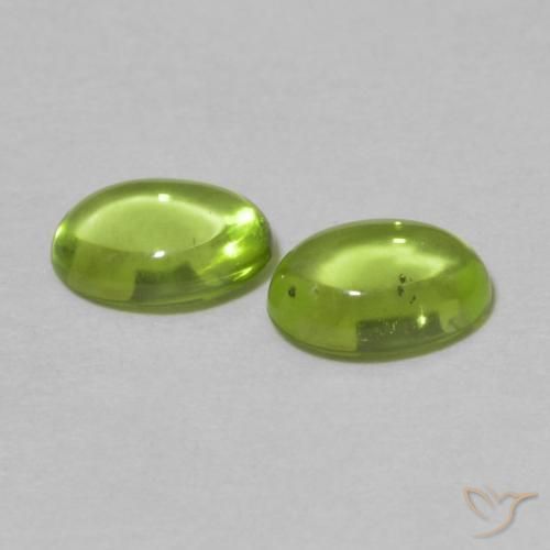 1.06 ct natürliche gelblich-grün Peridot-Edelsteine, Oval, Transparent