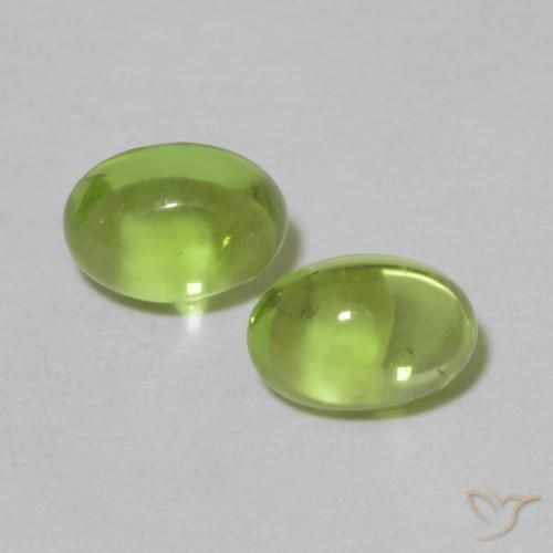 1.35ctw Natürlicher Lebendiges Gelbgrün Peridot, Oval, Transparent
