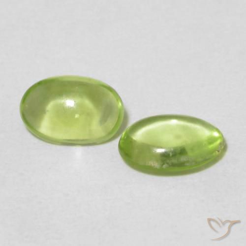 0.84 ct natürliche Mittelgrün Peridot-Edelsteine, Oval, Transparent