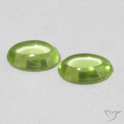 1.02 ct natürliche Lebendiges grün Peridot-Edelsteine, Oval, Transparent