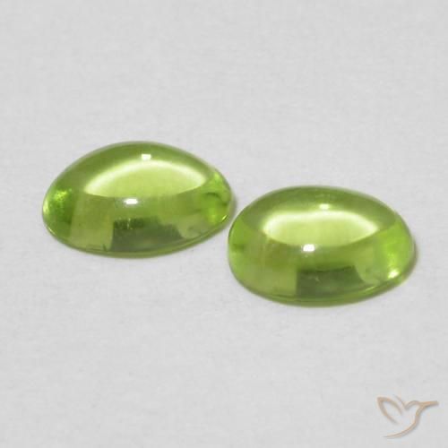 1.04 ct natürliche hellgrün Peridot-Edelsteine, Oval, Transparent