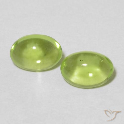 1.04ctw Natürlicher Mittelgrün Peridot, Oval, Transparent