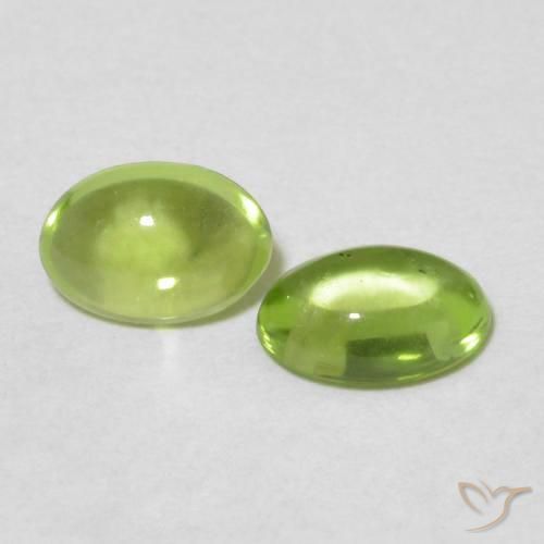 1.04 ct natürliche Mittelgrün Peridot-Edelsteine, Oval, Transparent