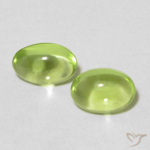 0.99ctw Natürlicher Mittelgrün Peridot, Oval, Transparent