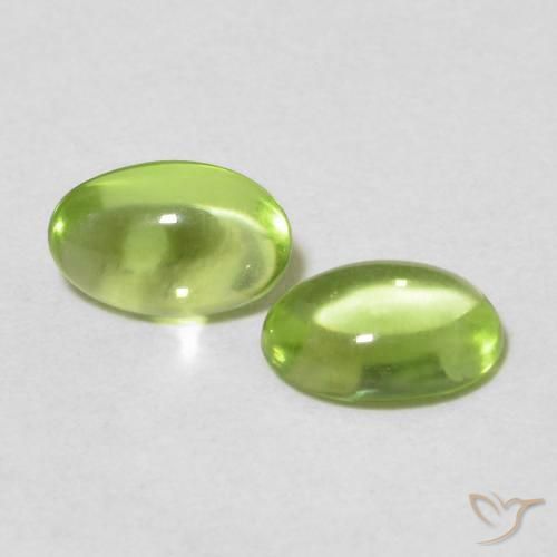 0.99 ct natürliche Mittelgrün Peridot-Edelsteine, Oval, Transparent