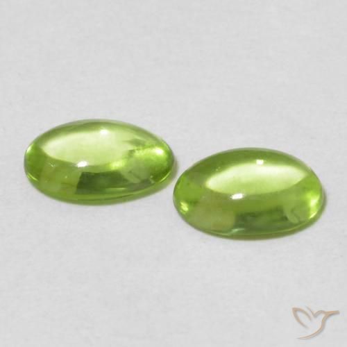 0.99 ct natürliche Mittelgrün Peridot-Edelsteine, Oval, Transparent