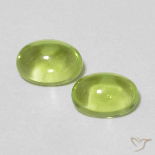 1.01ctw Natürlicher gelblich-grün Peridot, Oval, Transparent