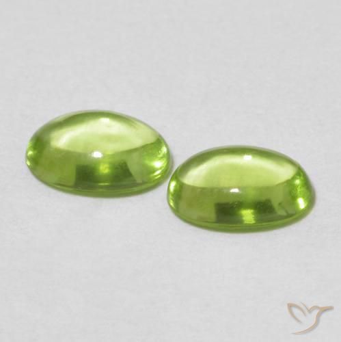 1.01 ct natürliche gelblich-grün Peridot-Edelsteine, Oval, Transparent