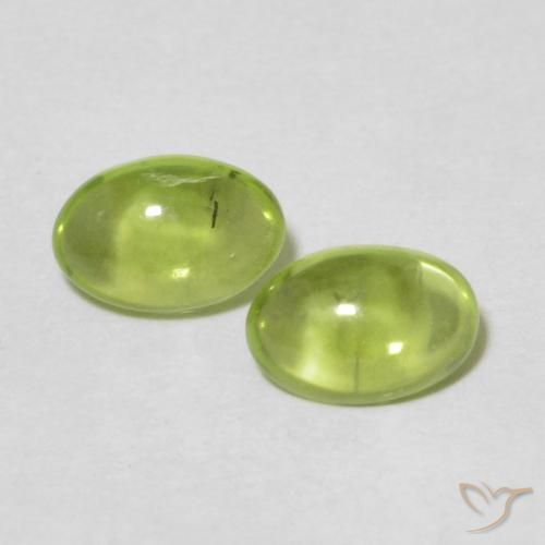 0.98ctw Natürlicher gelblich-grün Peridot, Oval, Transparent