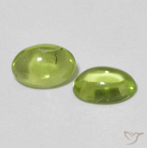 0.98 ct natürliche gelblich-grün Peridot-Edelsteine, Oval, Transparent