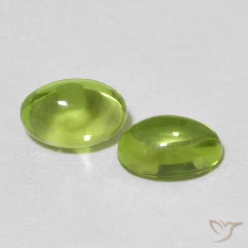 1.18 ct natürliche Lebendiges grün Peridot-Edelsteine, Oval, Transparent