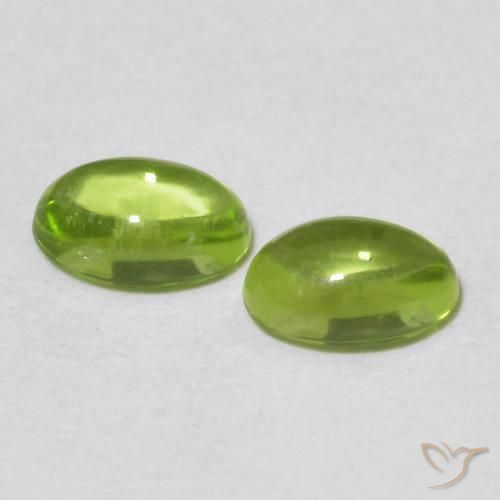 1.18 ct natürliche Lebendiges grün Peridot-Edelsteine, Oval, Transparent