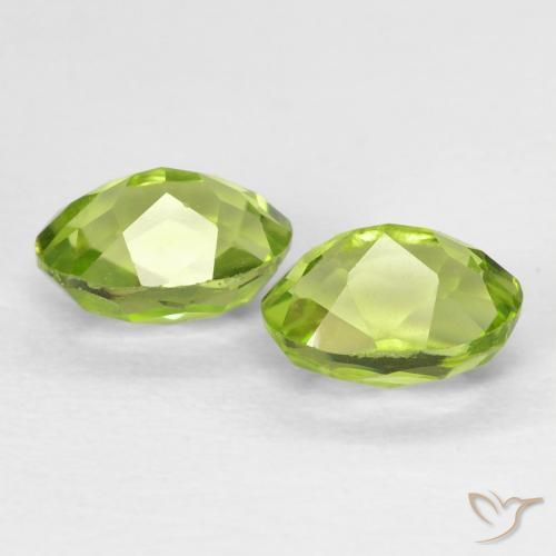 1.32 ct natürliche gelblich-grün Peridot-Edelsteine, Oval, VVS-VS