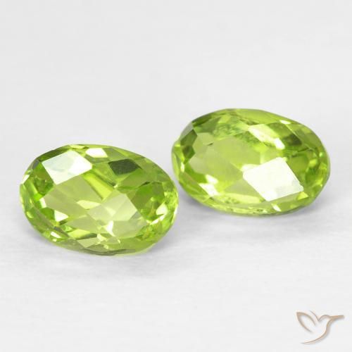 1.28 ct natürliche Lebendiges grün Peridot-Edelsteine, Oval, VS