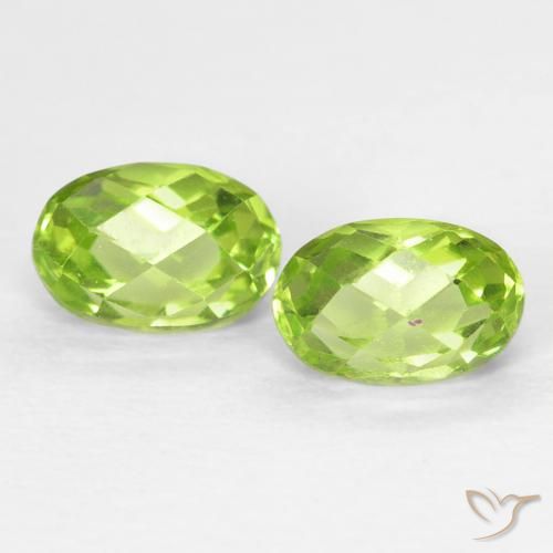 1.36 ct natürliche Mittelgrün Peridot-Edelsteine, Oval, VS