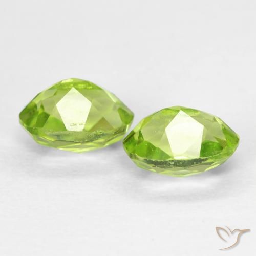 1.36 ct natürliche Mittelgrün Peridot-Edelsteine, Oval, VS