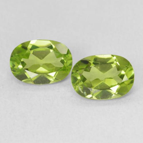 1,88 ct natürliche grüner Peridot-Edelsteine, Oval Schliff, VS
