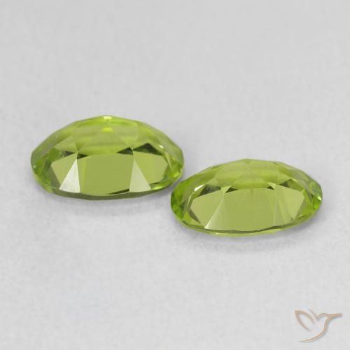 1.68 ct natürliche Mittelgrün Peridot-Edelsteine, Oval, VVS-VS