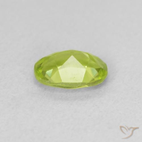 9,17 ctw natürlicher gelblich-grün Peridot, Oval, VVS-VS