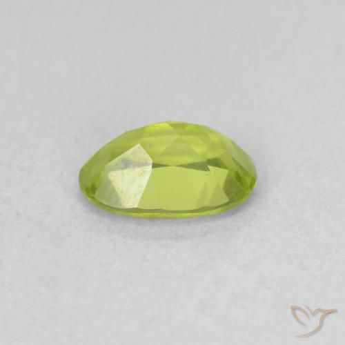 9,17 ctw natürlicher Lebendiges Gelbgrün Peridot, Oval, VVS-VS