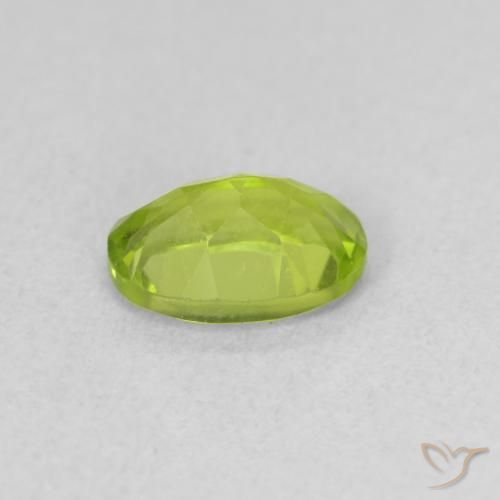 9,17 ctw natürlicher Lebendiges Gelbgrün Peridot, Oval, VVS-VS