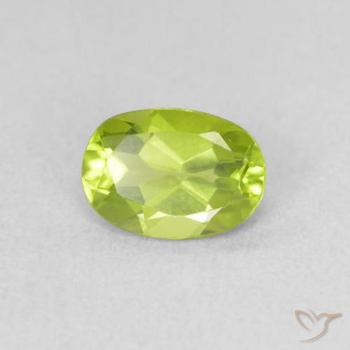 9,17 ctw natürlicher Lebendiges Gelbgrün Peridot, Oval, VVS-VS