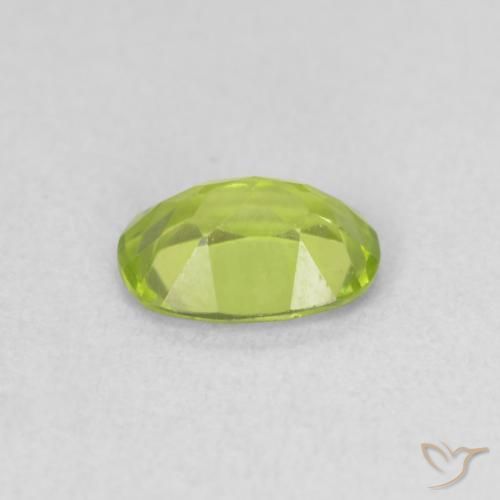9,17 ctw natürlicher Lebendiges Gelbgrün Peridot, Oval, VVS-VS