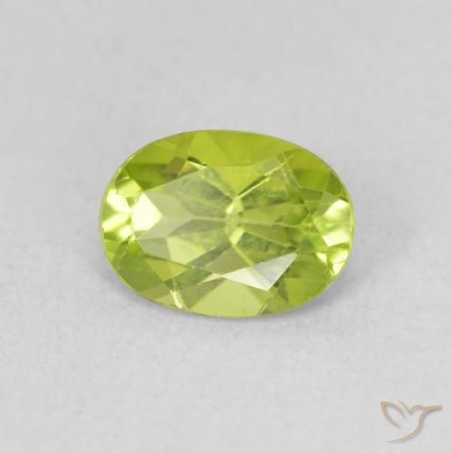9,17 ctw natürlicher Lebendiges Gelbgrün Peridot, Oval, VS
