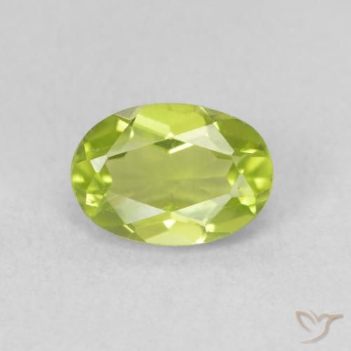 0.93ct Natürlicher Mittelgrün Peridot, Oval, VS