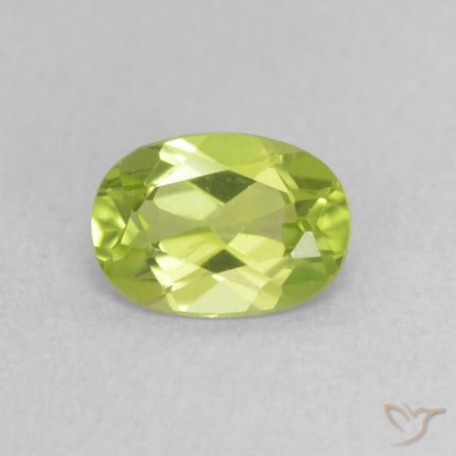 0.85ct Natürlicher hellgrün Peridot, Oval, VS