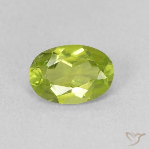 0.84ct Natürlicher hellgrün Peridot, Oval, VS