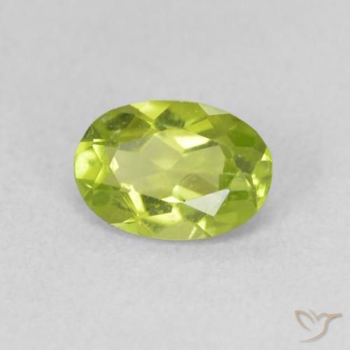 9,17 ctw natürlicher hellgrün Peridot, Oval, VS