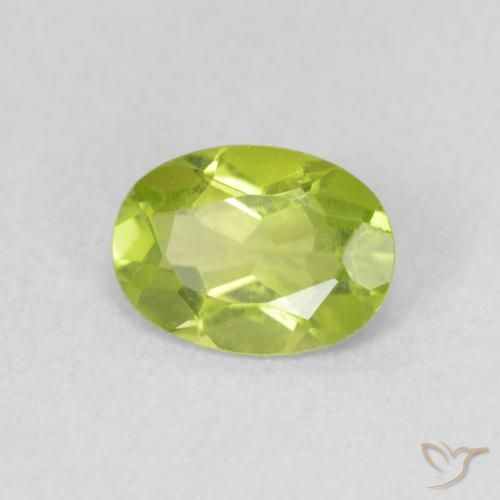 9,17 ctw natürlicher Lebendiges Gelbgrün Peridot, Oval, VS