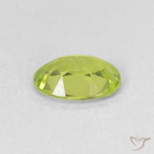 9,17 ctw natürlicher Lebendiges Gelbgrün Peridot, Oval, VS