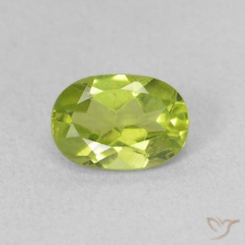 0.92ct Natürlicher gelblich-grün Peridot, Oval, VS