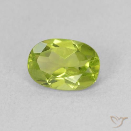 9,17 ctw natürlicher gelblich-grün Peridot, Oval, VS