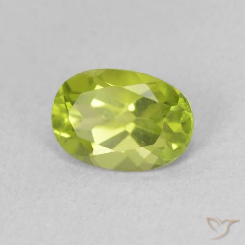 9,17 ctw natürlicher Lebendiges Gelbgrün Peridot, Oval, VS